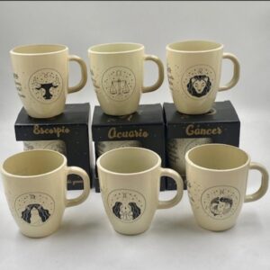 JARRO MUG VIDRIO ZODIACO CREMA