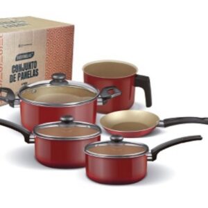 BATERIA 5 piezas ANTIHADERENTE CARMIN 5 ESTRELAS