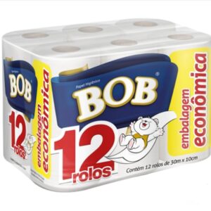 PAPEL HIGIENICO HOJA SIMPLE BOB 12 x 30 metros. Pack por 10 unidades