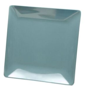 PLATO CERAMICA CUADRADO PLAYO 25cm GRIS