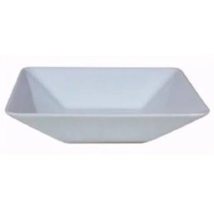 PLATO CERAMICA CUADRADO HONDO 19cm CREMA