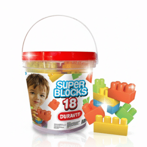 BALDE BLOCKS CHICOS 18 Piezas DURAVIT 512