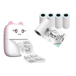 Mini Impresora Térmica Bluetooth Recargable Portátil