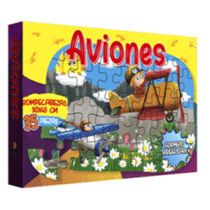 ROMPECABEZAS 35 Piezas AVIONES CAJA