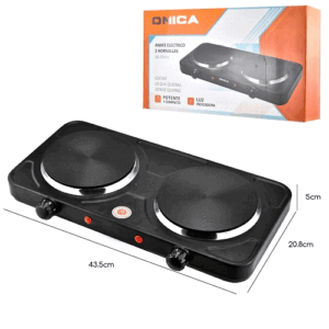 ANAFE ELECTRICO X2 HORNALLAS 2000W OA-ED003