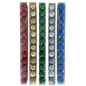 GLOBO NAVIDEÑO 4cm 12 unidades  W1-4012SMG01