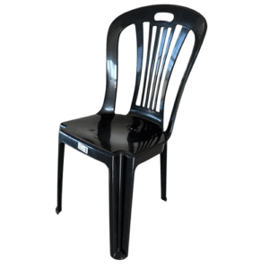 SILLA PLASTICA NEGRA BRITA