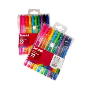 BOLIGRAFO GEL X 10 ESTUCHE BENABI (bulto x 10 unidades) Cód 21261