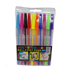 BOLIGRAFO FLUOR X 10 unidades ESTUCHE 77027B