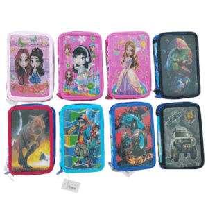 CARTUCHERA PLASTIFICADA 2 CIERRES MOTIVOS AF162