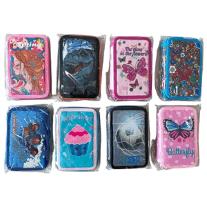 CARTUCHERA PLASTIFICADA 2 CIERRES MOTIVOS AF165