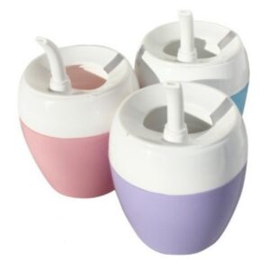 MATE PLASTICO con BOMBILLA MAGICLICK x 10 unidades