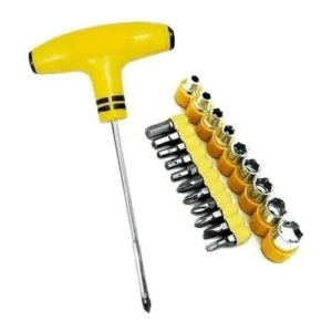 Juego Kit Puntas Destornilladores Y Tubos Llave T 24 Piezas