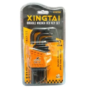 LLAVE TORX NEGRA CORTA x 9 piezas MTK6-088