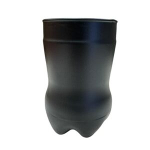 VASO VIDRIO NEGRO CORDOBES