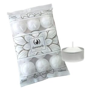 VELAS DE NOCHE BLANCA  ILUMINARTE x 12 unidades