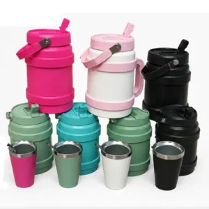 TERMO AGUA FRIA 1.5L + MATE+BOMBILLA  ACERO