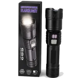LINTERNA 16CM LED C/ZOMM PLAST. S82